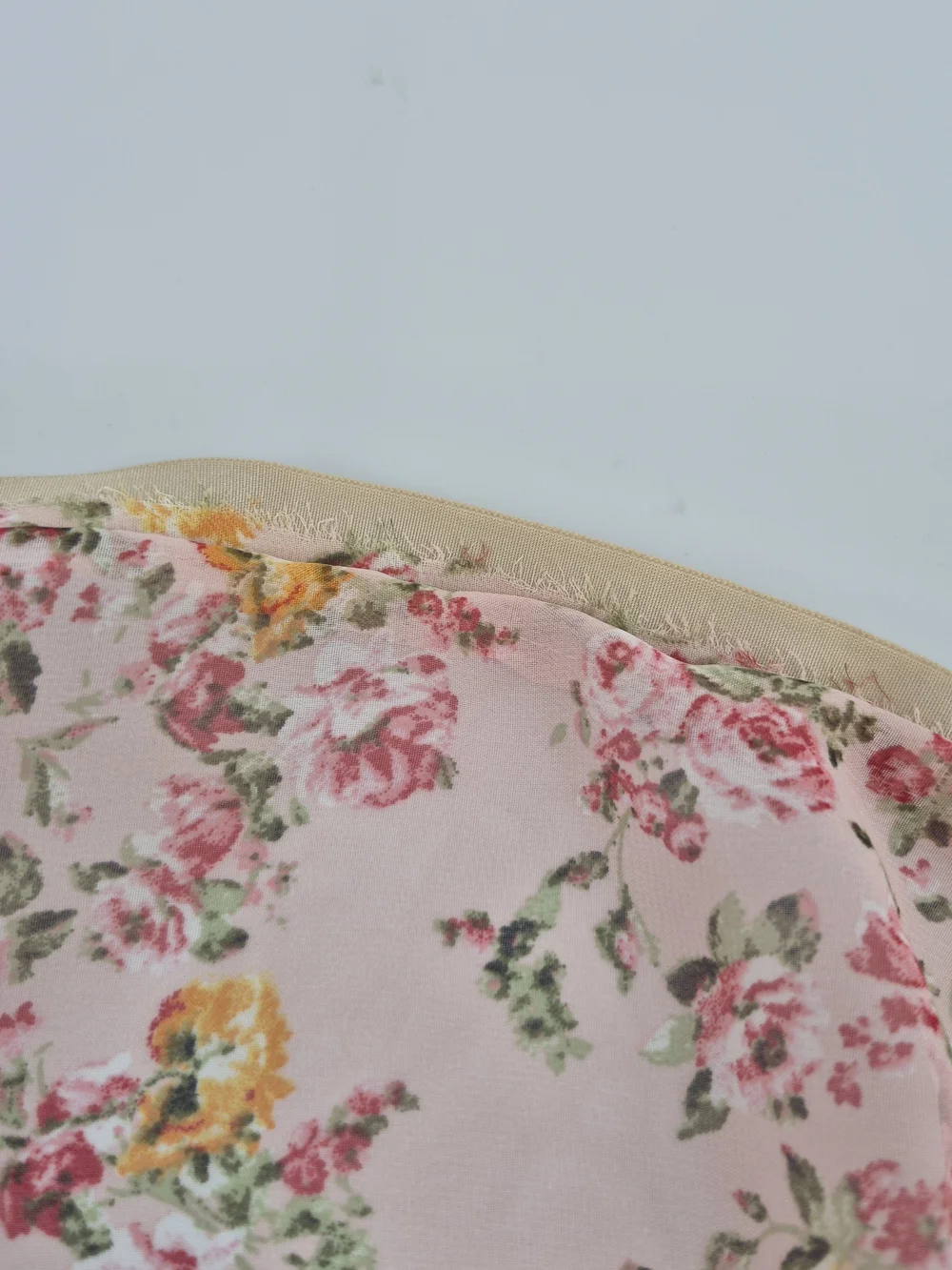 Garlands of Grace Silk Pink Floral Wrap Tie Women's Hair Coverings Dainty